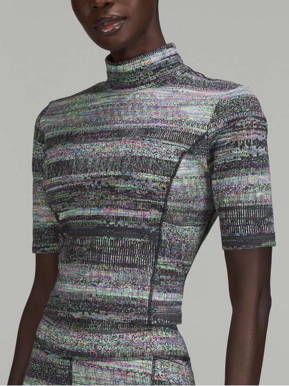 Lululemon Lab Jacquard Mockneck T-Shirt
